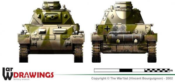 Panzer IV ausf. B face et arrière