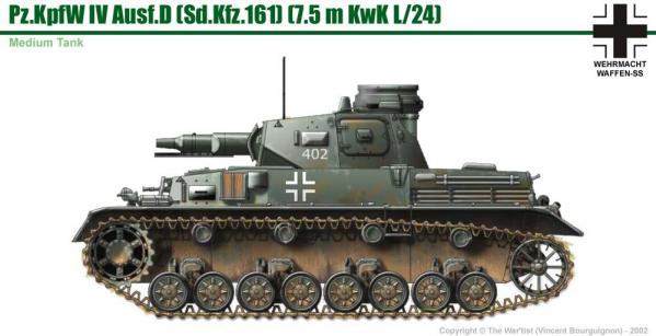 Panzer IV ausf. D côté