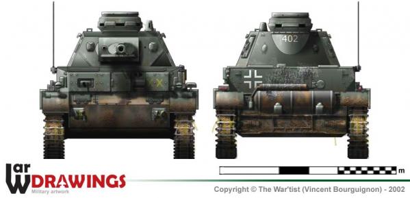 Panzer IV ausf. D face et arrière