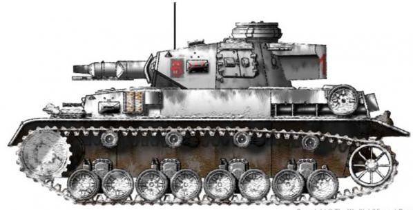 Panzer IV ausf. F1 côté