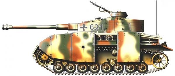 Panzer IV ausf. H côté