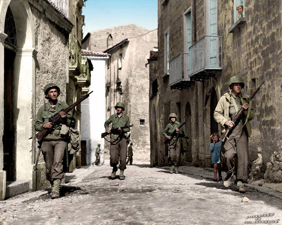 Soldats US en Italie (13 octobre 1943)