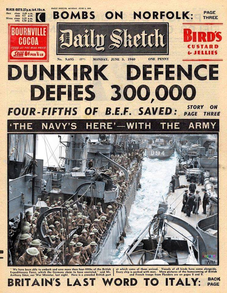 Journal de la défaite de Dunkerque (31 mai 1940)