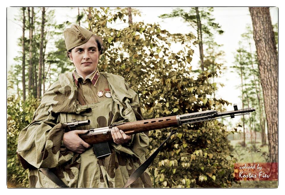 Femme russe sniper (1941 ?)