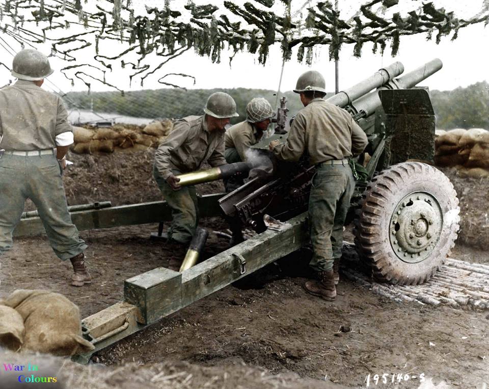 Mortier de 105mm (18 octobre 1944)