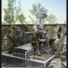 Américain assis sur une tombe (10 octobre 1944)