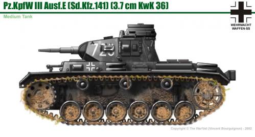 Panzer III ausf. E côté