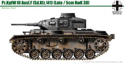 Panzer III ausf. F (fin de production) côté