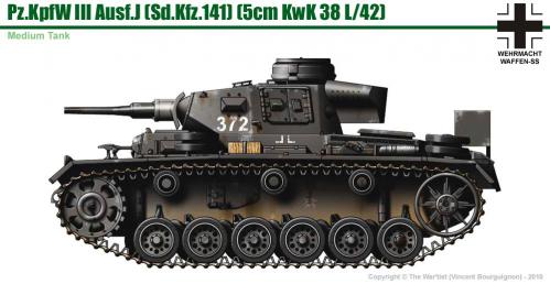 Panzer III ausf. J (début de production) côté