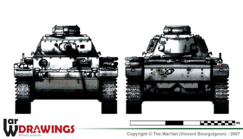 Panzer III ausf. L (fin de production) face et arrière