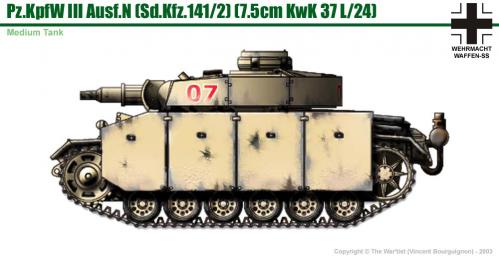 Panzer III ausf. N côté