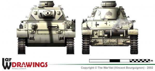 Panzer IV ausf. G face et arrière