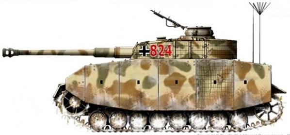 Panzer IV ausf. J côté